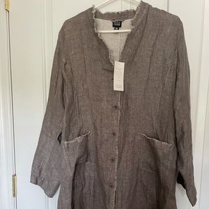 NWT  100% Linen jacket by Eilene Fisher jacket
